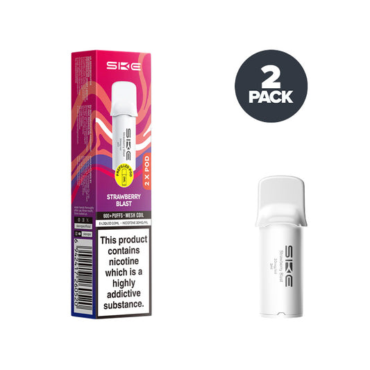 Strawberry Blast SKE Crystal 600 Pro Pre-filled Pods and Box