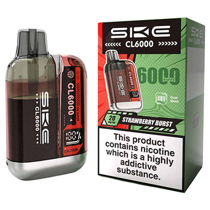 Strawberry Burst SKE CL6000 Prefilled Pod Kit with Box