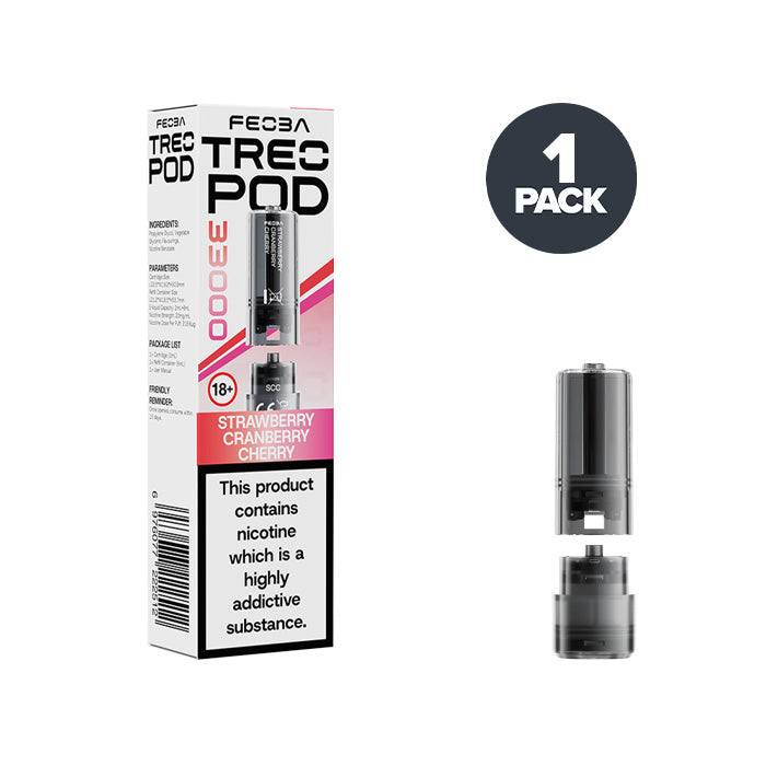 Strawberry Cranberry Cherry Feoba Treo 33K Prefilled Pods