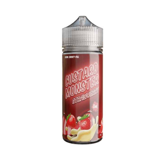 Strawberry 100ml Shortfill E-Liquid by Custard Monster