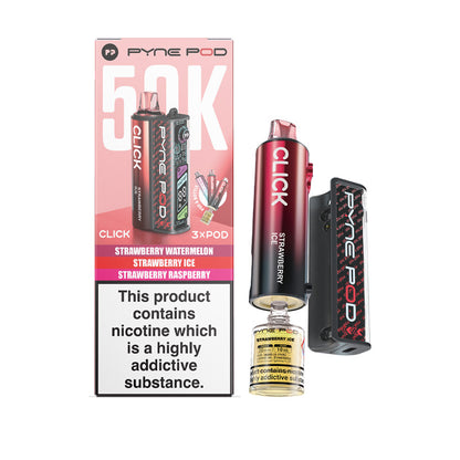 Pyne Pod Click 50K Prefilled Pod Kit Strawberry Edition
