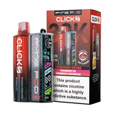 Strawberry Edition Pyne Pod Click S 30K Pod Kit and Box