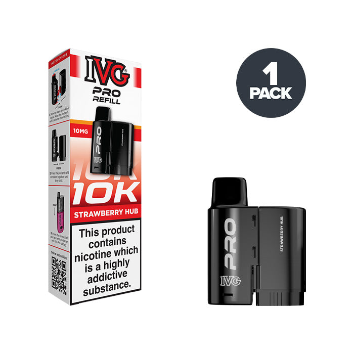 Strawberry Hub IVG Pro 12 10mg Refill Pack