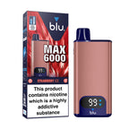 Strawberry Ice Blu Max 6000 Prefilled Pod Kit and Box