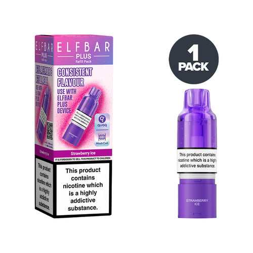 Strawberry Ice Elf Bar Plus Refill Pack