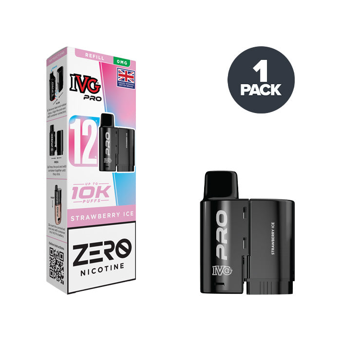 Strawberry Ice IVG Pro 12 0mg Refill Pack