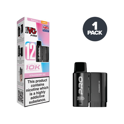 Strawberry Ice IVG Pro 12 10mg Refill Pack