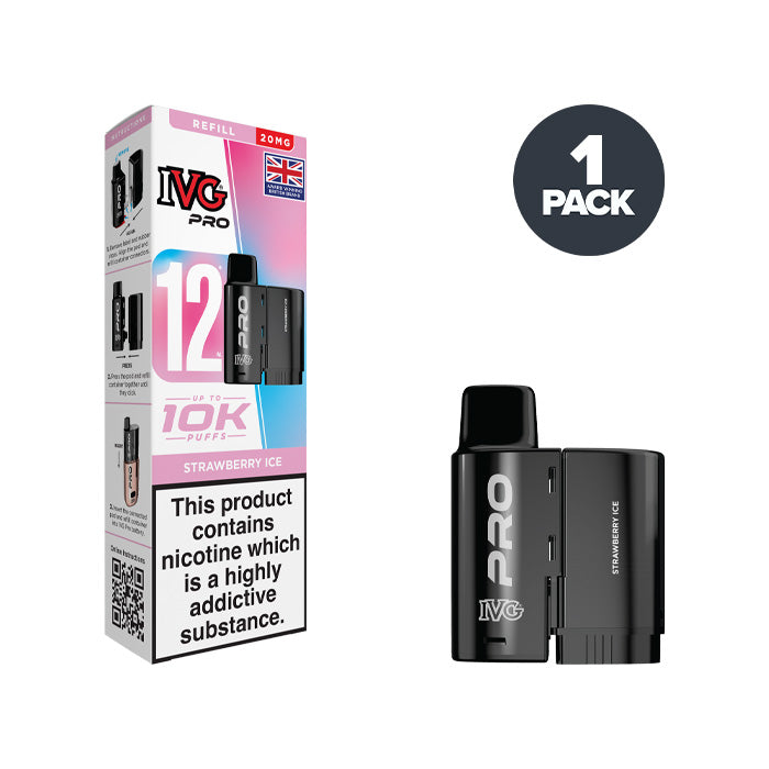 Strawberry Ice IVG Pro 12 20mg Refill Pack