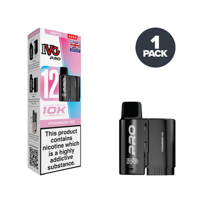 Strawberry Ice IVG Pro 12 20mg Refill Pack
