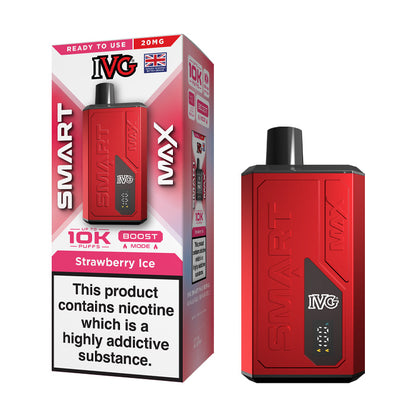 Strawberry Ice IVG Smart Max Prefilled Pod Kit and Box