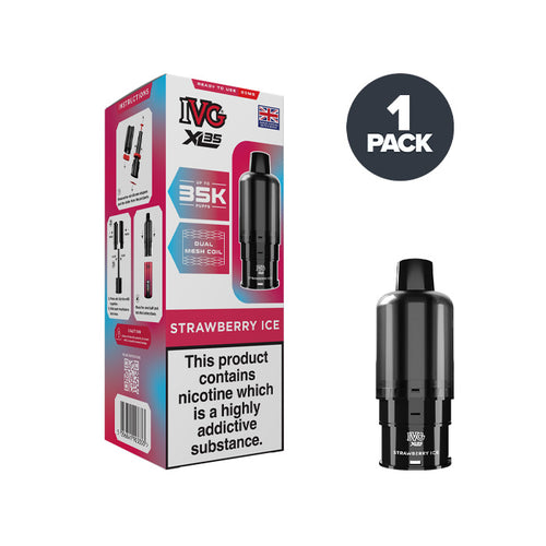 Strawberry Ice IVG XL35 Prefilled Pod and Box