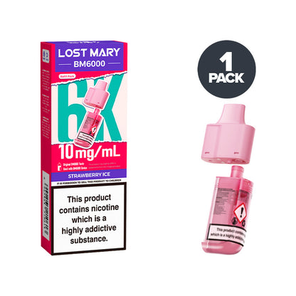 Strawberry Ice Lost Mary BM6000 Refill Pack 10mg