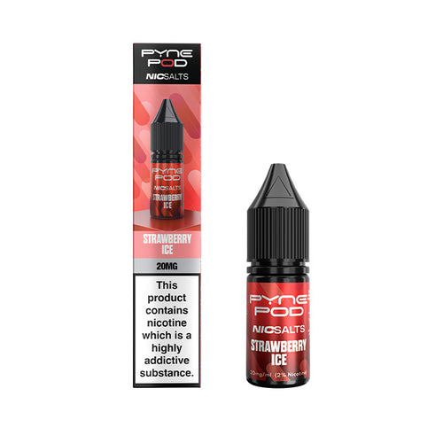 Strawberry Ice Pyne Pod 10ml Nic Salt E-Liquid and Box