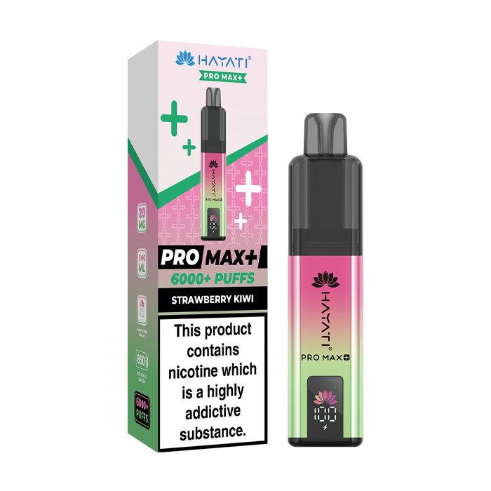 Strawberry Kiwi Hayati Pro Max Plus Kit and Box