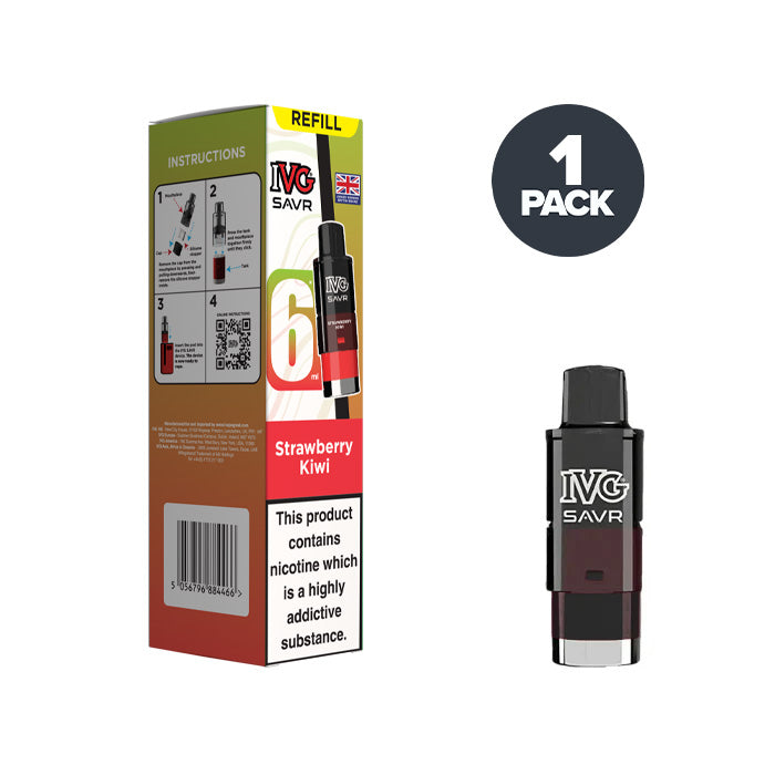 strawberry kiwi ivg savr pod and box