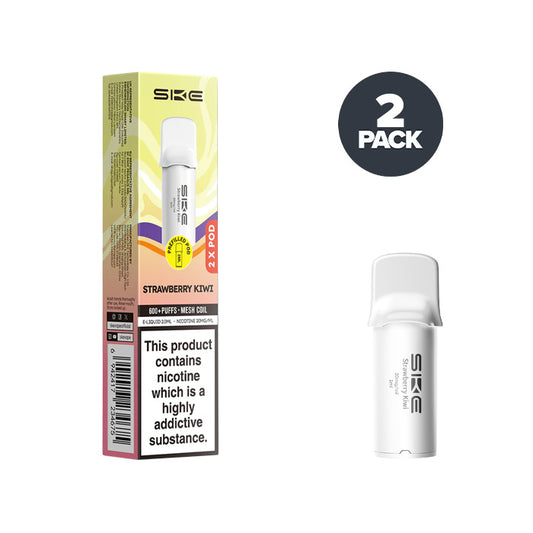 Strawberry Kiwi SKE Crystal 600 Pro Pre-filled Pods and Box