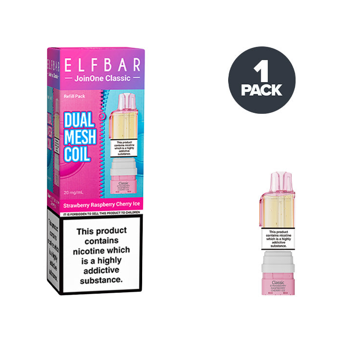 Strawberry Raspberry Cherry Ice Elf Bar JoinOne Refill Pack