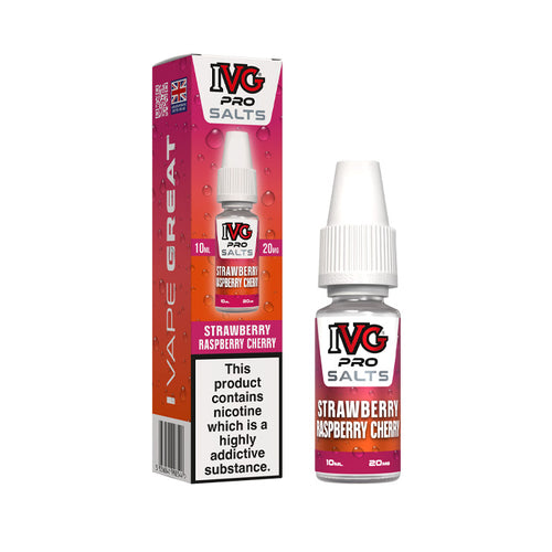 Strawberry Raspberry Cherry Ivg Pro 10ml Nic Salt E-Liquid and Box
