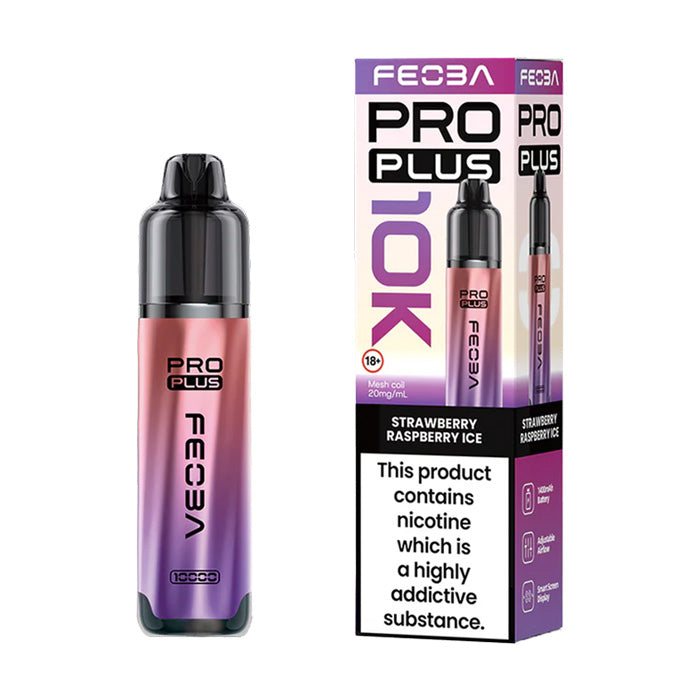 Strawberry Raspberry Ice Feoba Pro Plus 30K Pod Kit and Box