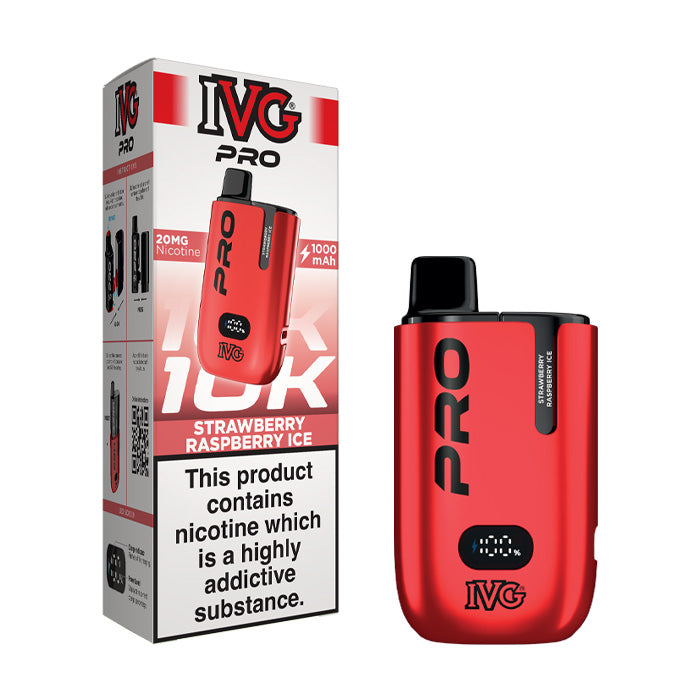 IVG Pro 12 20mg Prefilled Pod Kit - Strawberry Raspberry Ice