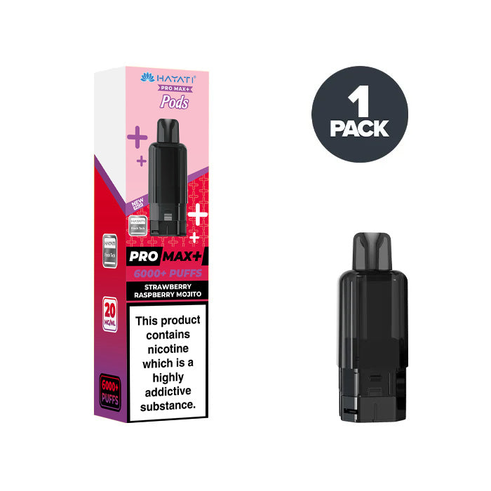 Strawberry Raspberry Mojito Hayati Pro Max Plus Prefilled Pods