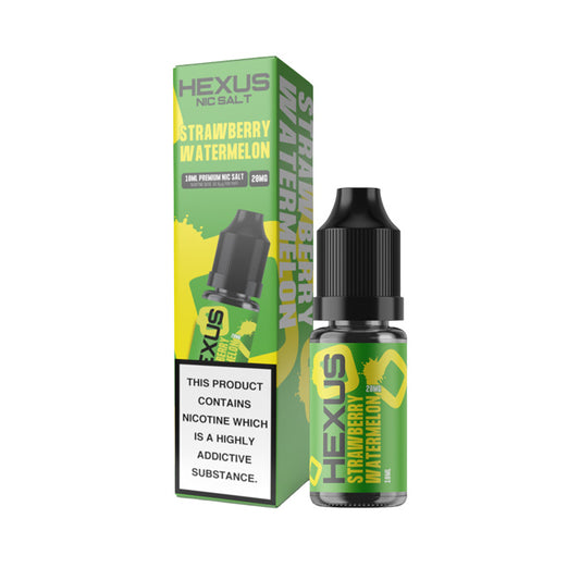 Strawberry Watermelon Hexus 10ml Nic Salt E-Liquid and Box