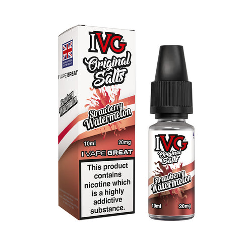 Strawberry Watermelon Ivg Originals 10ml Nic Salt E-Liquid and Box