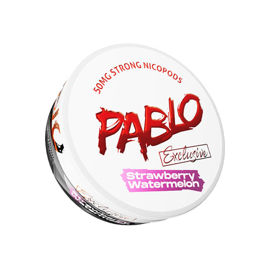 Tub of Strawberry Watermelon Pablo Exclusive 50mg Nicotine Pouches