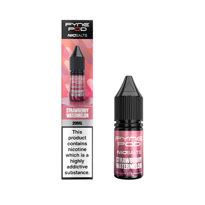 Strawberry Watermelon Pyne Pod 10ml Nic Salt E-Liquid and Box