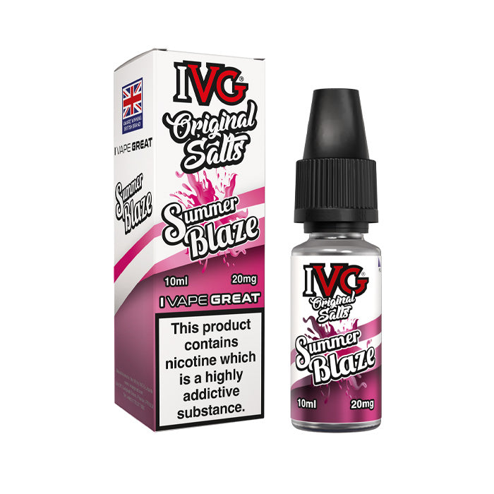 Summer Blaze Ivg Originals 10ml Nic Salt E-Liquid and Box