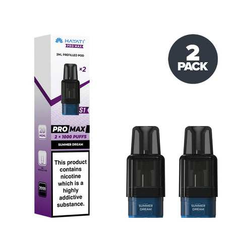 Summer Dream Hayati Pro Max S1 Pods and Box