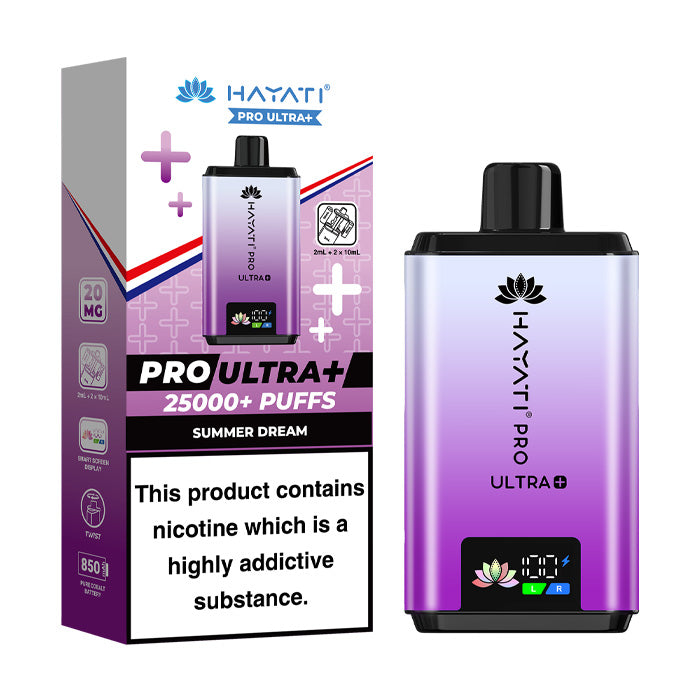 Summer Dream Hayati Pro Ultra Plus Prefilled Vape Kit and Box