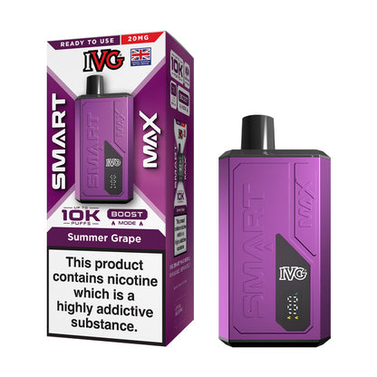 Summer Grape IVG Smart Max Prefilled Pod Kit and Box