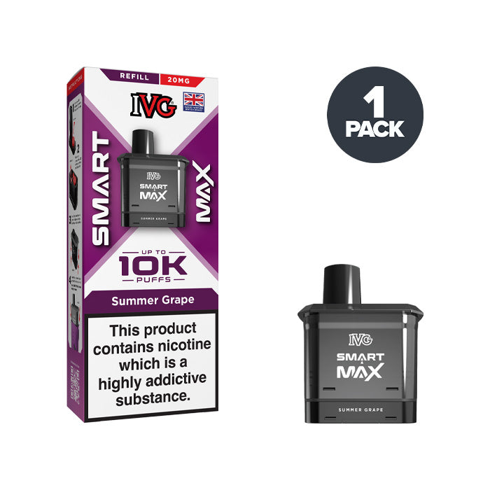 Summer Grape IVG Smart Max Refill Pack and Box