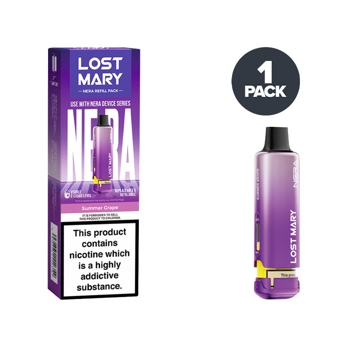 Summer Grape Lost Mary Nera 15000 puff refill pack and box