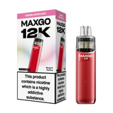 Sunrise Lemon Lime Relx MaxGo 12k Prefilled Pod Kit and Box