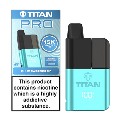 Titan Pro 15K Prefilled Pod Kit - Blue Raspberry