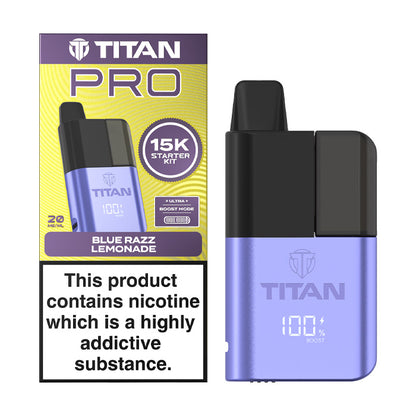 Titan Pro 15K Prefilled Pod Kit - Blue Razz Lemonade