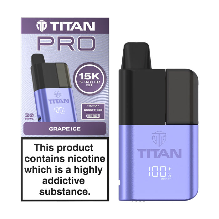 Titan Pro 15K Prefilled Pod Kit - Grape Ice