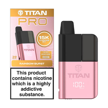 Titan Pro 15K Prefilled Pod Kit - Rainbow Burst