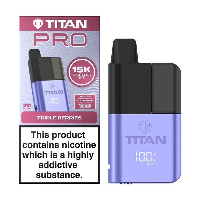 Titan Pro 15K Prefilled Pod Kit - Triple Berries