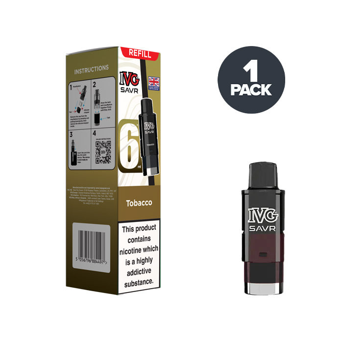 tobacco ivg savr pod and box