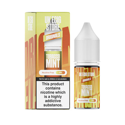 UK Ecig Store Tobacco Mint 10ml E-liquid with Box