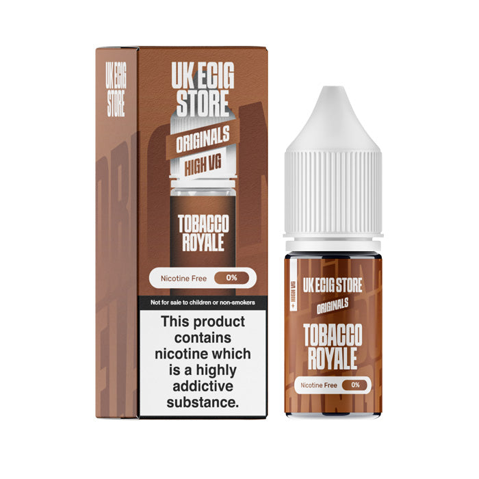 UK Ecig Store Tobacco Royale High VG 10ml E-liquid with Box