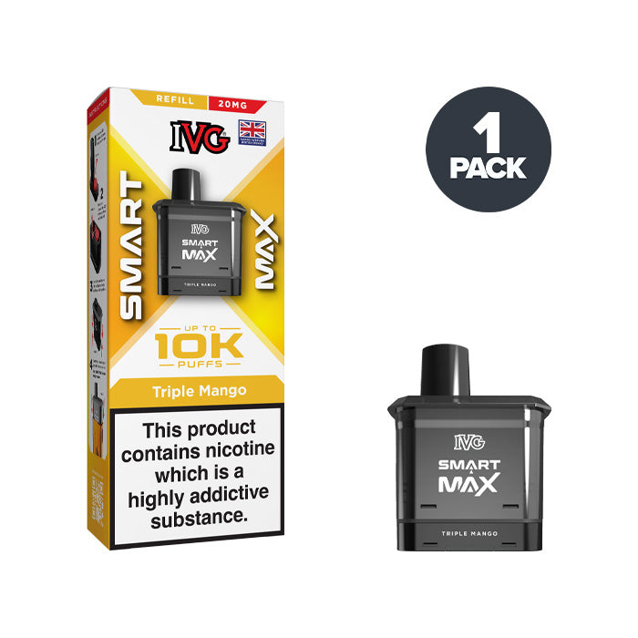 Triple Mango IVG Smart Max Refill Pack and Box
