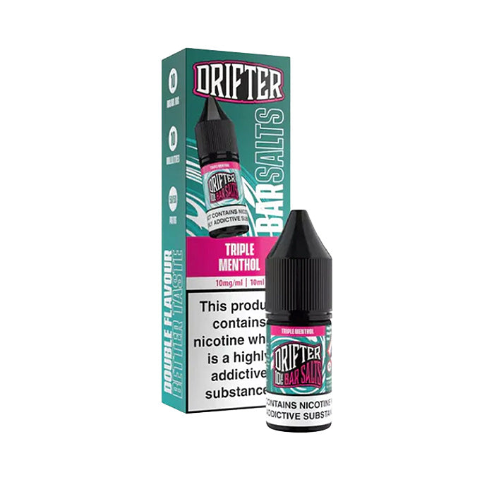 Triple Menthol Drifter Bar Salts 10ml Nic Salt and Box