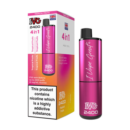 IVG 2400 Rechargeable Vape Kit Tropical Fruits