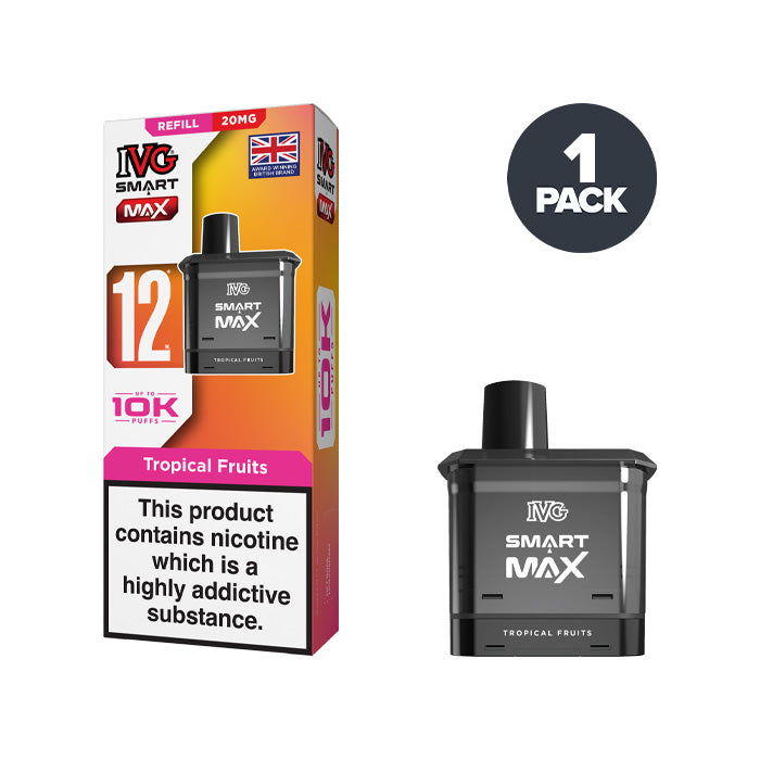 Tropical Fruits IVG Smart Max 20mg Refill Pack and Box