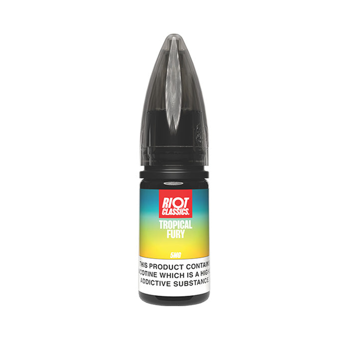 Tropical Fury Nic Salt E-Liquid by Riot Classics 5mg 10ml bottle