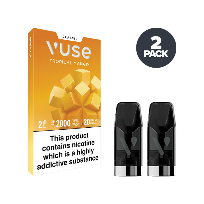 vuse alto mango Tropical Classic Pods by | Pack of 2 Resistance:Q 0.6Ω / 3ml Side Fill Pulse Mode why is my vuse